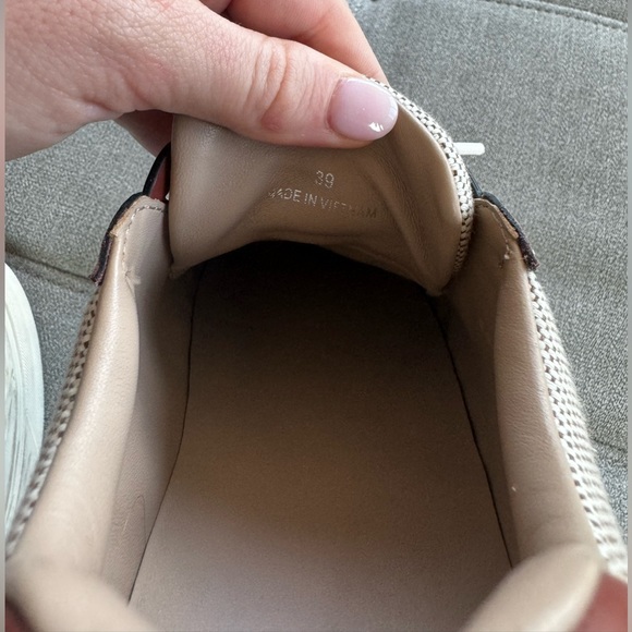 CHLOÉ Women's Lauren Logo Platform Sneakers in Beige Fabric/Brown US 9 /… - Picture 11 of 11